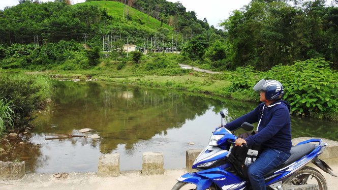 Sông Nước Lah (xã Trà Don, huyện Nam Trà My) đang được đề xuất xây dựng nhà máy thủy điện - Ảnh: Việt Hùng