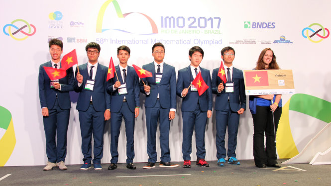 6 thí sinh của đội tuyển quốc gia Việt Nam đều giành huy chương tại Kỳ thi Olympic toán học quốc tế 2017