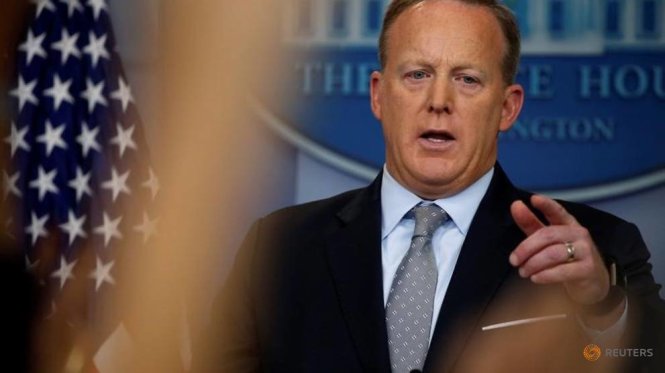 Thư ký báo chí Nhà Trắng Sean Spicer từ chức - Ảnh: Reuters