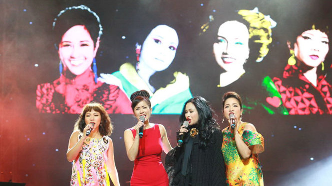 Đây là lần thứ tư Thanh Lam, Hồng Nhung, Mỹ Linh và Hà Trần cùng hát trong một đêm nhạc            - Ảnh: BTC