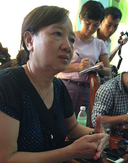Bác sĩ Nguyễn Thị Thanh Bình, người gây mê cho hai trong ba trẻ tử vong, nói bà thực hiện đúng quy trình, quy chuẩn, đúng liều lượng nhưng không hiểu sao lại có tai biến - Ảnh: D.Thanh