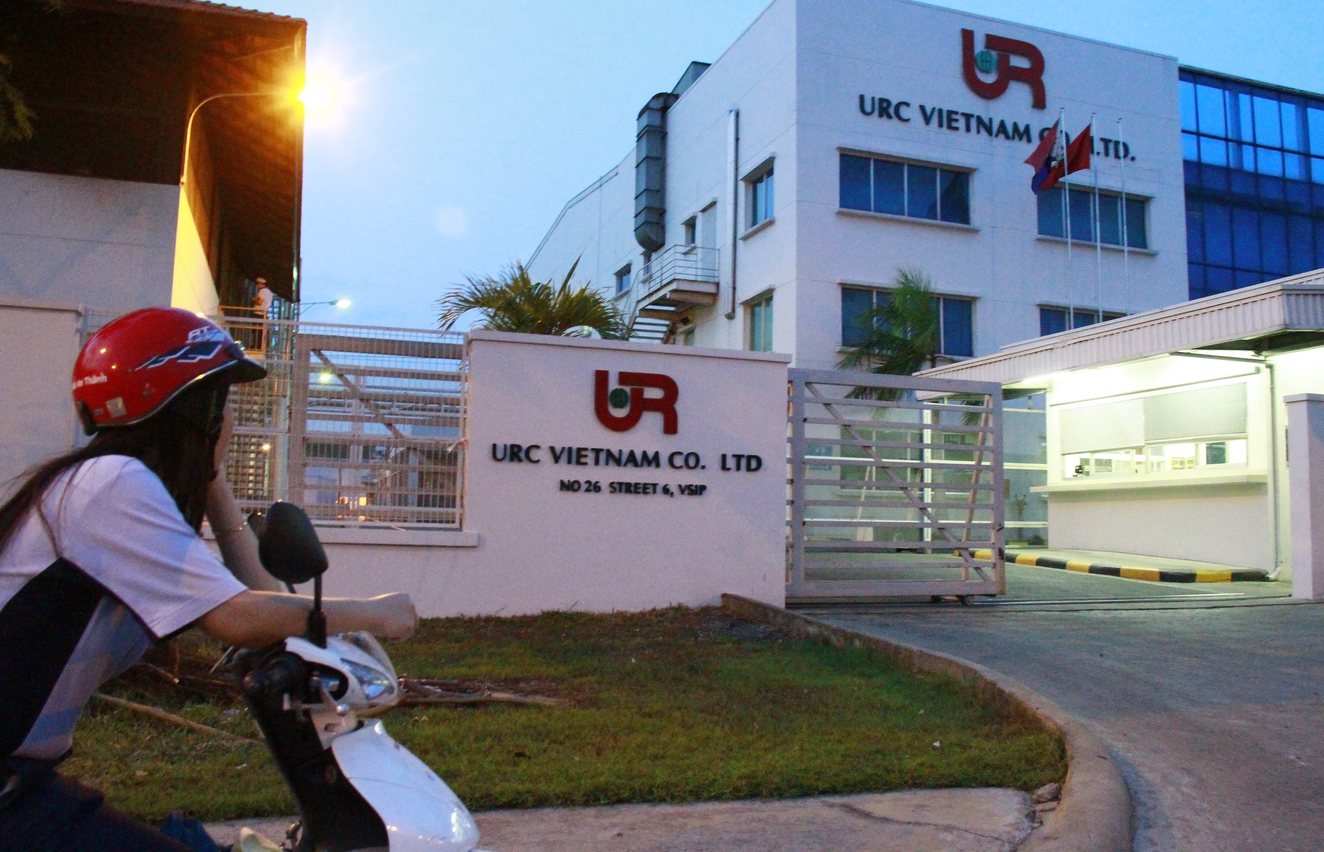 Công ty TNHH URC tại đường số 6, Khu công nghiệp Việt Nam - Singapore (thị xã Thuận An, tỉnh Bình Dương)   - Ảnh: Xuân An