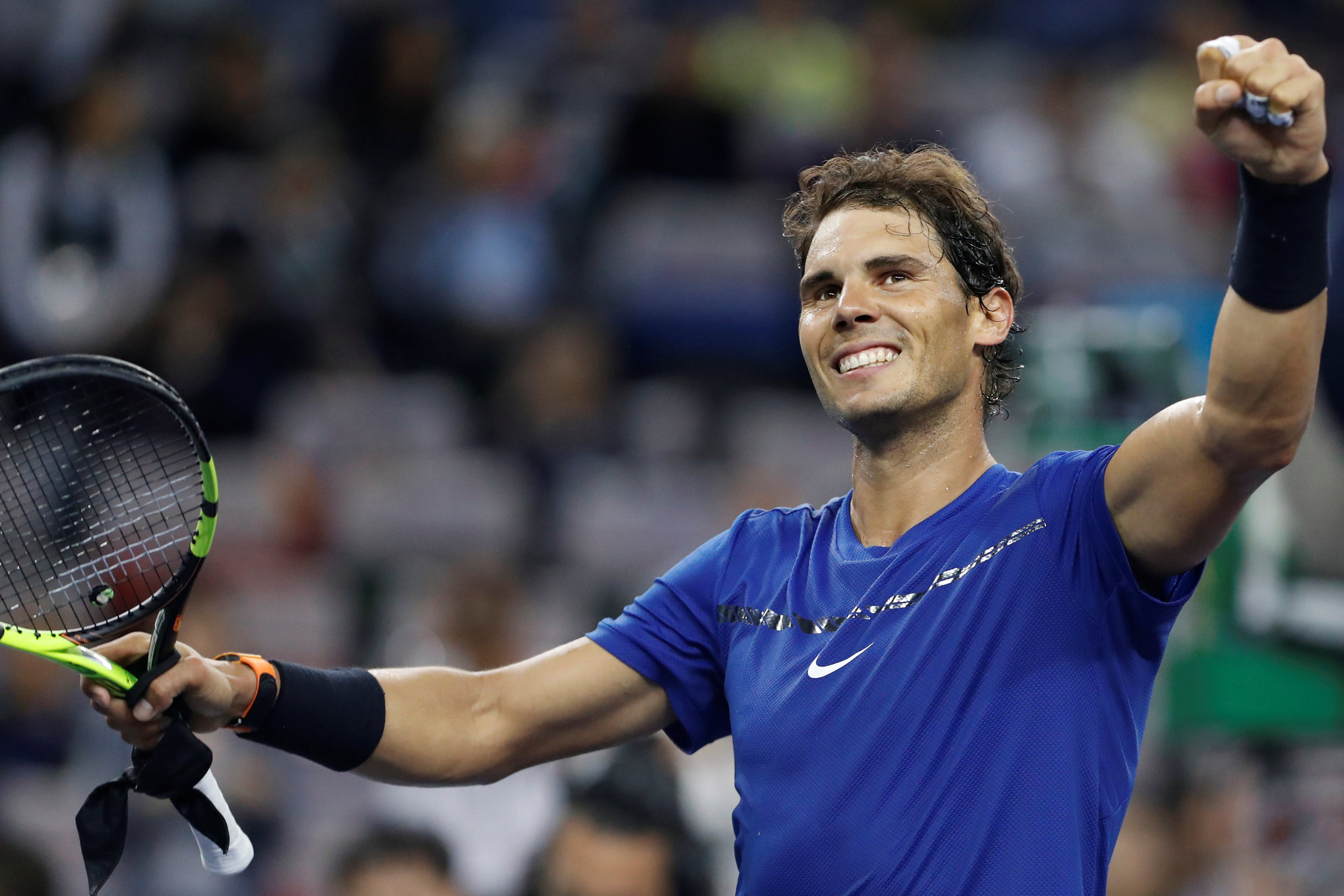 Nadal tiếp tục thể hiện phong độ ấn tượng tại Thượng Hải. Ảnh: REUTERS