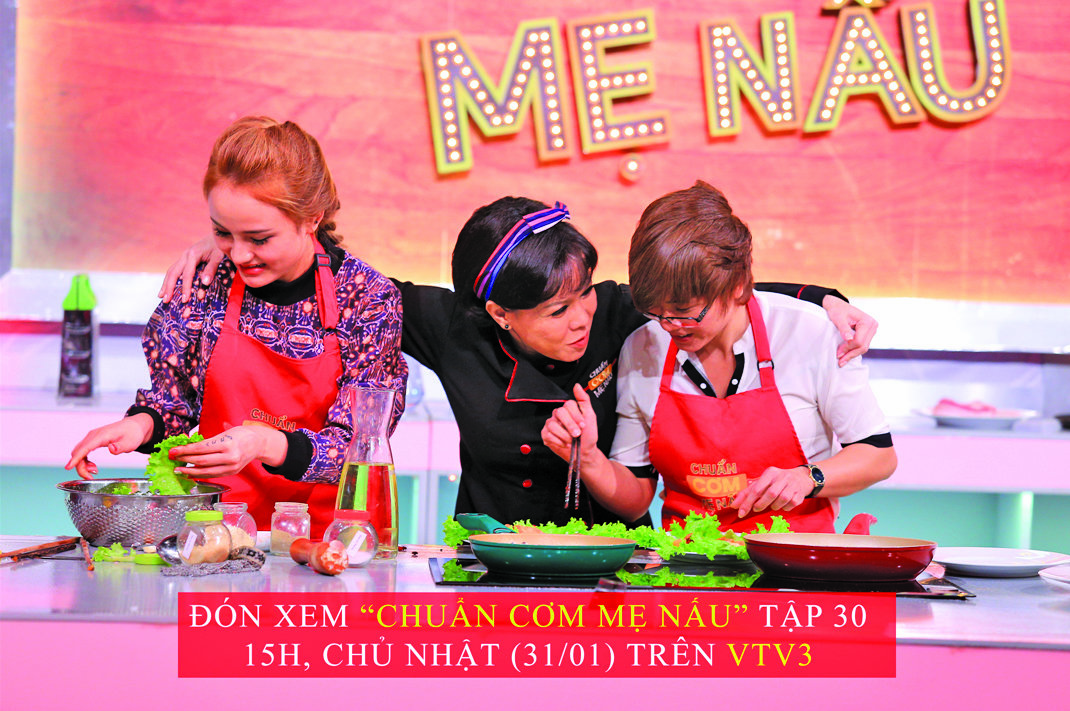 Tập 30 “CHUẨN CƠM MẸ NẤU” sẽ được phát sóng lúc 15h ngày  31/01/2016 trên kênh VTV3