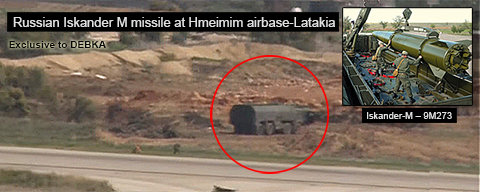 Tên lửa Iskander-M của Nga tại Syria - Ảnh: Debka