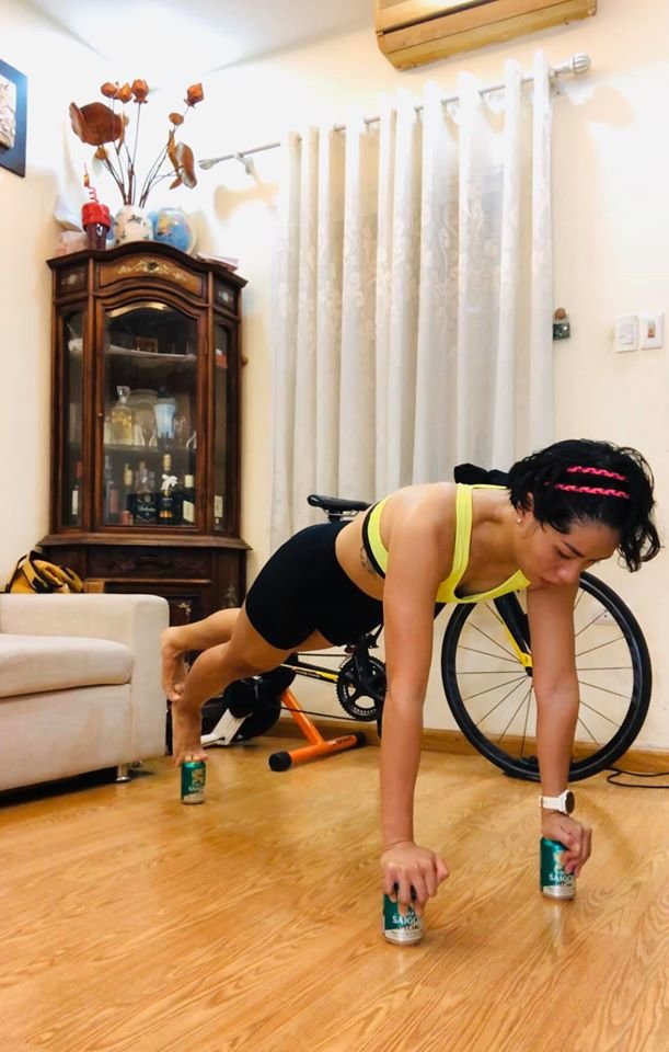 Cách ly không quên tập luyện
