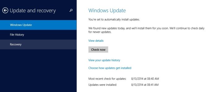 Thông tin về bản cập nhật cung cấp đầy đủ hơn là một trong những điểm mới từ gói cập nhật Windows 8.1 August Update - Nguồn: Softpedia