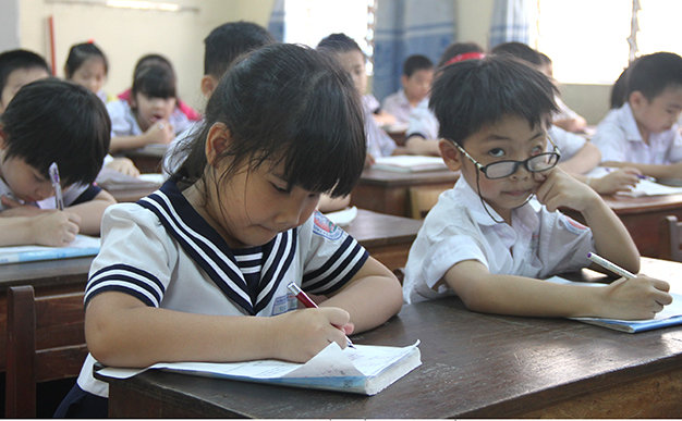 Với việc siết tuyển sinh trái tuyến sẽ giúp giảm tải cho các trường tiểu học ở trung tâm TP Đà Nẵng. - Ảnh: Đoàn Cường