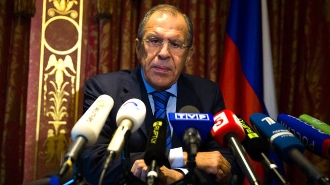 Ngoại trưởng Nga Sergei Lavrov - Ảnh: Reuters