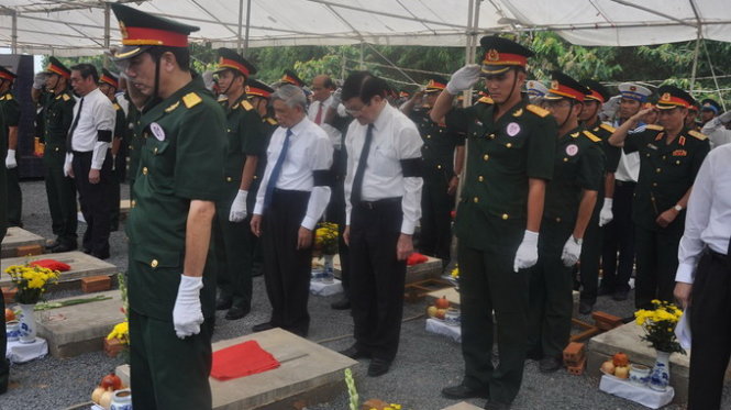 Giây phút tiễn biệt hơn 100 liệt sĩ