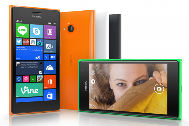 Microsoft Lumia 730 hai SIM và Lumia 735 - Ảnh: Microsoft
