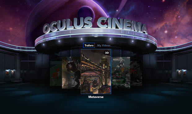 Hình ảnh rạp hát ảo từ Oculus Cinema khi đeo Gear VR - Ảnh: Oculus