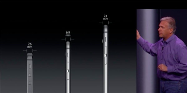 Hai dòng iPhone 6 mỏng hơn so với iPhone 5S - Ảnh: CNET