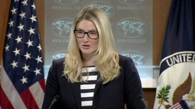  Phát ngôn viên Bộ Ngoại giao Mỹ Marie Harf - Ảnh: AFP