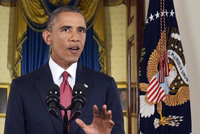Tổng thống Obama phát biểu về chiến lược tiêu diệt IS - Ảnh: Reuters