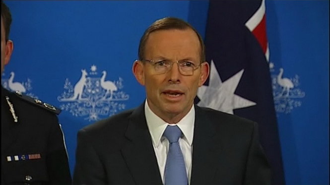 Thủ tướng Úc Tony Abbott ban bố mức cảnh báo khủng bố mới Ảnh: Reuters