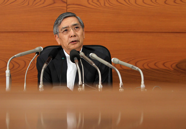 Thống Đốc Ngân hàng Trung Ương Nhật Bản Haruhiko Kuroda - Ảnh: Bloomberg
