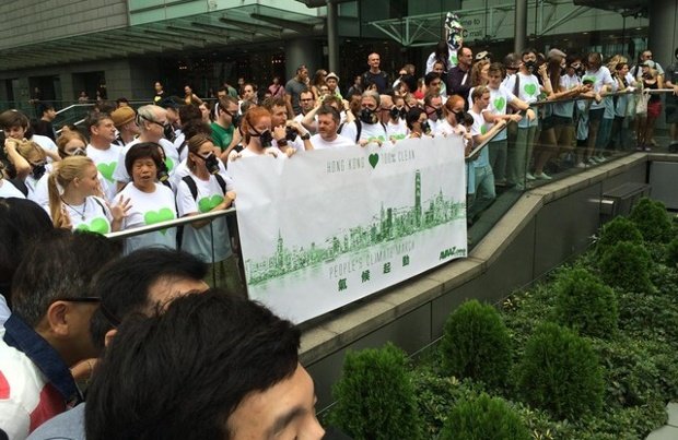 Người dân Hong Kong trong sự kiện People’s Climate March - Ảnh: Guardian
