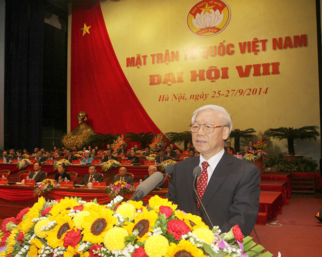 Tổng Bí thư Nguyễn Phú Trọng phát biểu chỉ đạo Đại hội - Ảnh: TTXVN