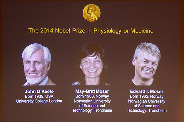 Các nhà khoa học đoạt giải Nobel Y Sinh năm nay - Ảnh: AFP