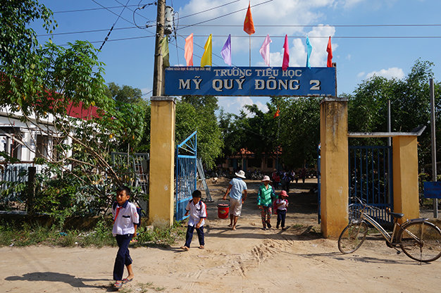 Trường tiểu học Mỹ Quý Đông 2 - Ảnh: Sơn Lâm