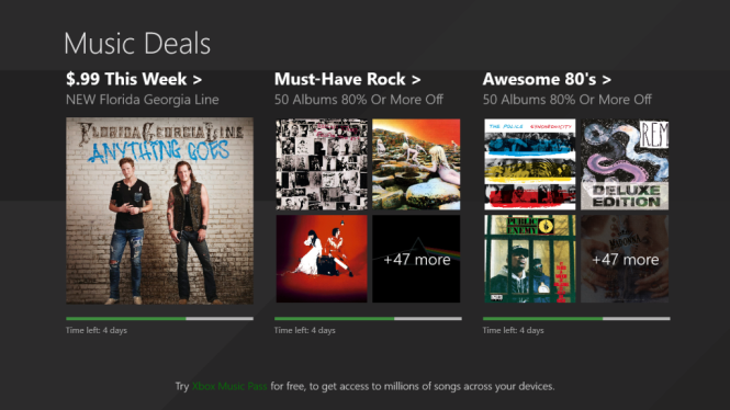 Giao diện Microsoft Music Deals - Ảnh: VentureBeat