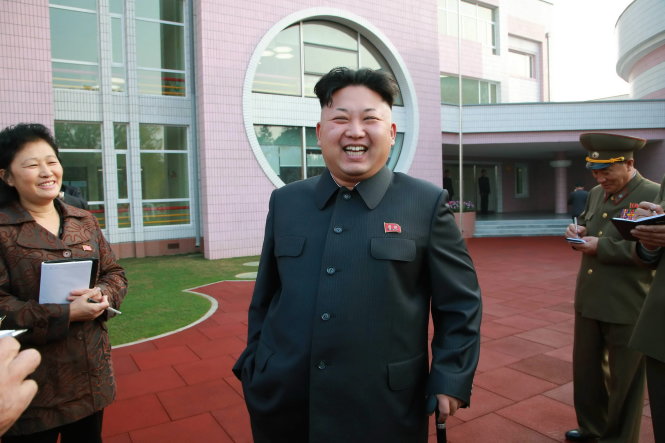 Nhà lãnh đạo Kim Jong-Un đã xuất hiện trở lại - Ảnh: Reuters