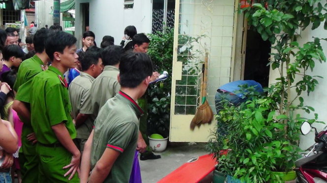 Ngôi nhà nơi phát hiện chị Quân đã chết - Ảnh Hải Hiếu