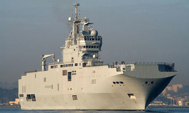 Một tàu chiến Mistral của hải quân Pháp - Ảnh: Global Security