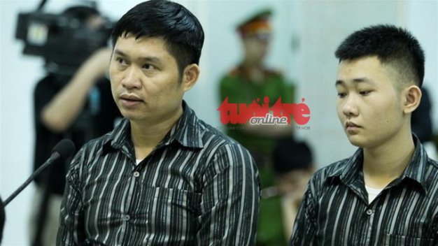 Nguyễn Mạnh Tường và Đào Quang Khánh tại phiên tòa lần 1 ngày 14-4-2014 đã phải tạm hoãn