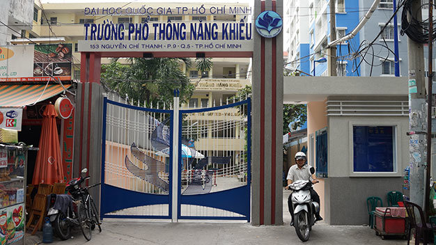 Trụ sở Trường phổ thông Năng khiếu (ĐHQG TP.HCM) - Ảnh: Thuận Thắng