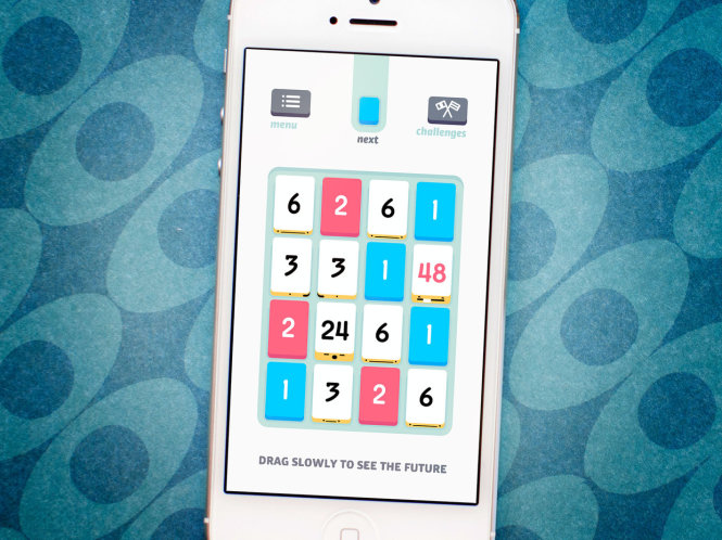 Threes! , game hay nhất cho iPhone năm 2014 - Ảnh: Daily-i.com