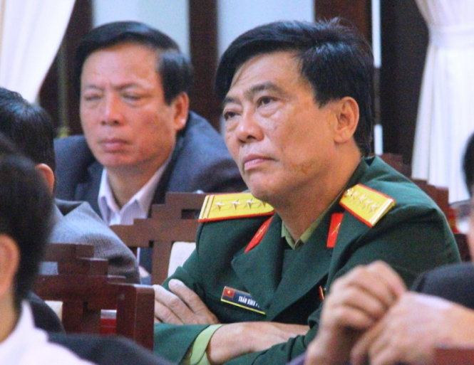 Ông Trần Đình Phòng, chỉ huy trưởng Bộ chỉ huy quân sự tỉnh Thừa Thiên-Huế có số phiếu tín nhiệm thấp nhiều nhất-Ảnh: Nguyên Linh