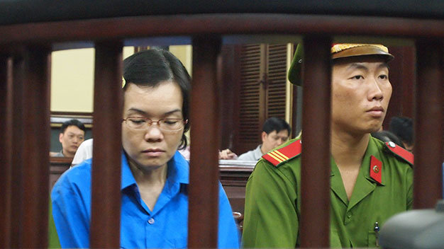 Bị cáo Huỳnh Thị Huyền Như tại tòa chiều 22-12 - Ảnh: Hoàng Điệp