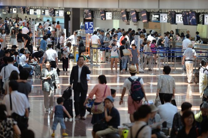 Sân bay Haneda (Tokyo) - Ảnh: AFP