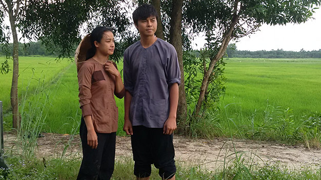 Lê Bê La và Võ Minh Lâm trong phim - Ảnh: N.Lộc