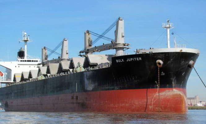 Tàu BULK JUPITER quốc tịch Bahamas, trọng tải 31.256 tấn