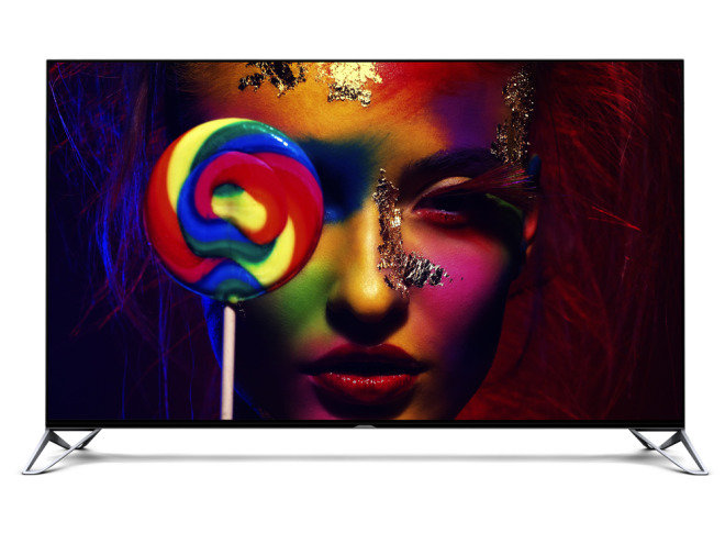 Ảnh đồ họa mẫu tivi 4K Sharp AQUOS mới ra mắt trong năm 2015 dùng Android TV - Ảnh: Wired