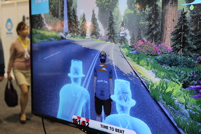 Môi trường giả lập của game do Zwift phát triển - Ảnh: VentureBeat