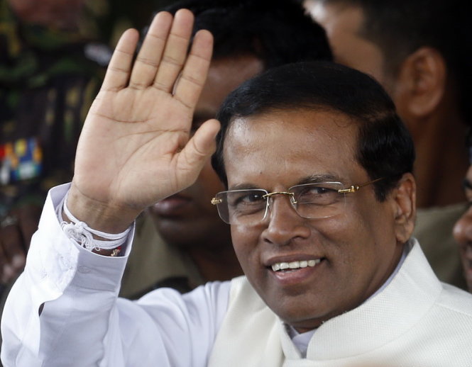 Tân tổng thống  Mithripala Sirisena được kỳ vọng sẽ mở ra kỷ nguyên mới cho Sri Lanka - Ảnh: Reuters