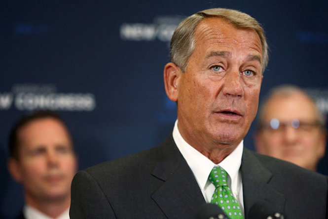 Chủ tịch Hạ viện Mỹ John Boehner - Ảnh: Reuters