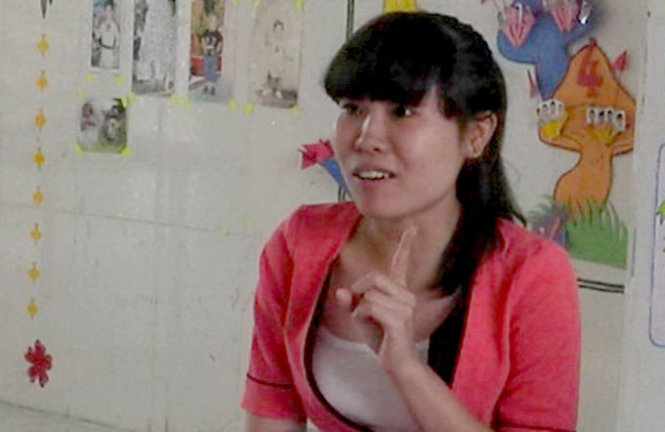 Cô giáo Lê Thị Xuân Lộc, Trường mầm non Hoa Mai, Tây Ninh - Ảnh: Ngọc Hậu