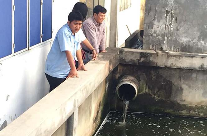 Công trình xử lý nước thải của Bệnh viện Nhi đồng Cần Thơ không còn phù hợp vì người điều trị ngày càng nhiều - Ảnh: Chí Quốc