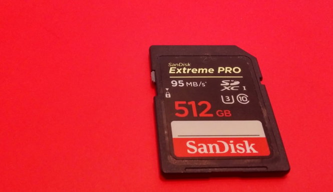 Dòng thẻ nhớ SanDisk Extreme PRO SDXC UHS-I có dung lượng 512GB, chuẩn U3 - Ảnh: Phong Vân
