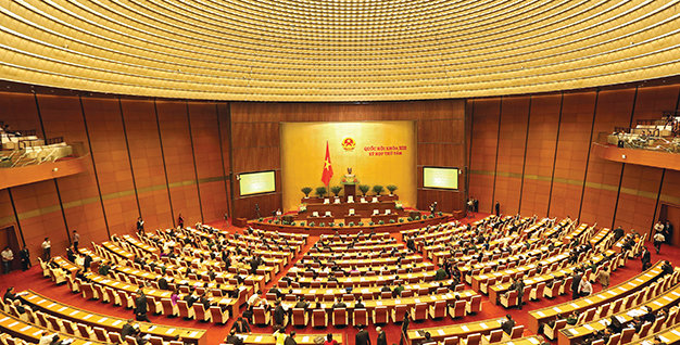 Phòng họp Diên Hồng trong tòa nhà Quốc hội - Ảnh: Việt Dũng