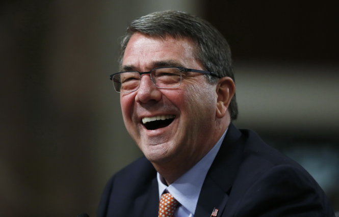 ​Tân bộ trưởng Bộ quốc phòng Mỹ ​Ashton Carter - Ảnh: Reuters