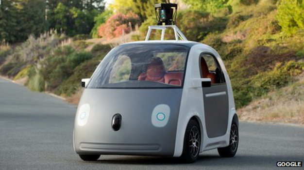 Mẫu thiết kế của dòng xe tự lái do Google sản xuất - Ảnh: Google