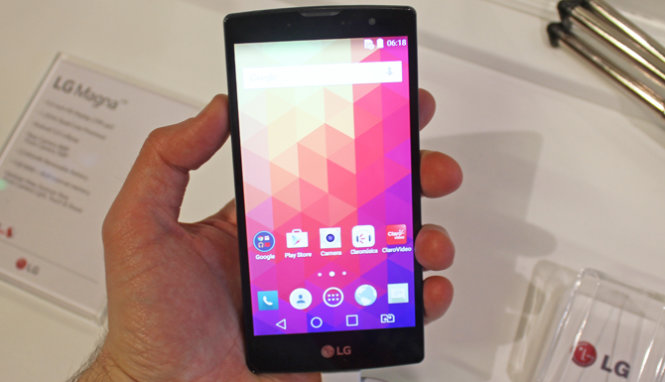 LG Magna ra mắt tại MWC 2015 - Ảnh: Recombu.com