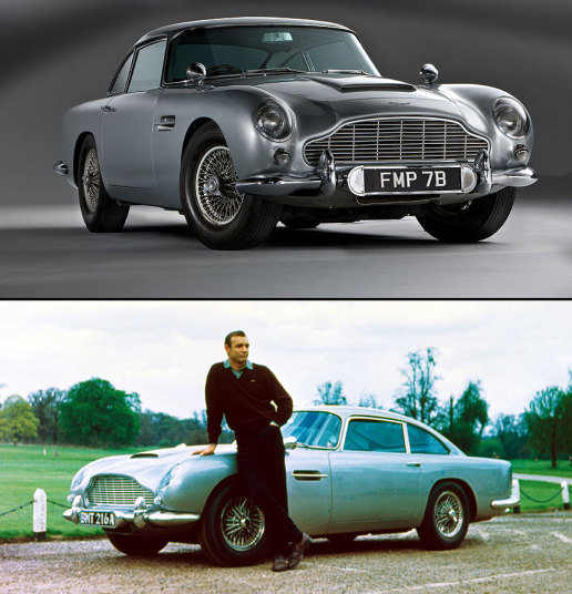 Chiếc Aston Martin DB5 đời 1964 do diễn viên Sean Connery lái trong hai phim Goldfinger và Thunderball được bán với giá 4.107.560 đô la.