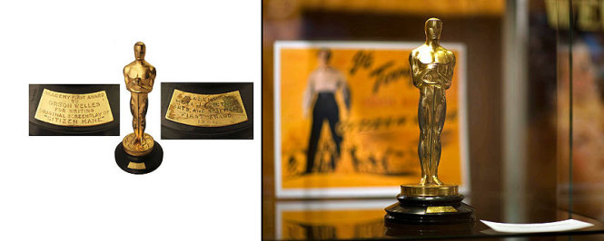 Bức tượng Oscar mà đạo diễn Orson Welles đạt được nhờ phim Citizen Kane (1942) được bán với giá 861.542 đô la.